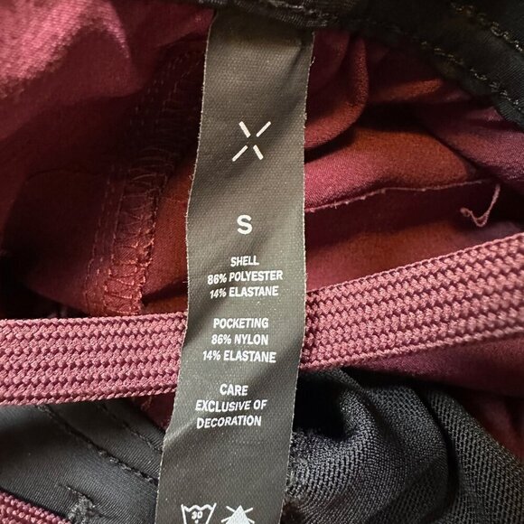 Ten Thousand Interval Running Short in Maroon Red Purple Men's Size Small - Picture 3 of 7